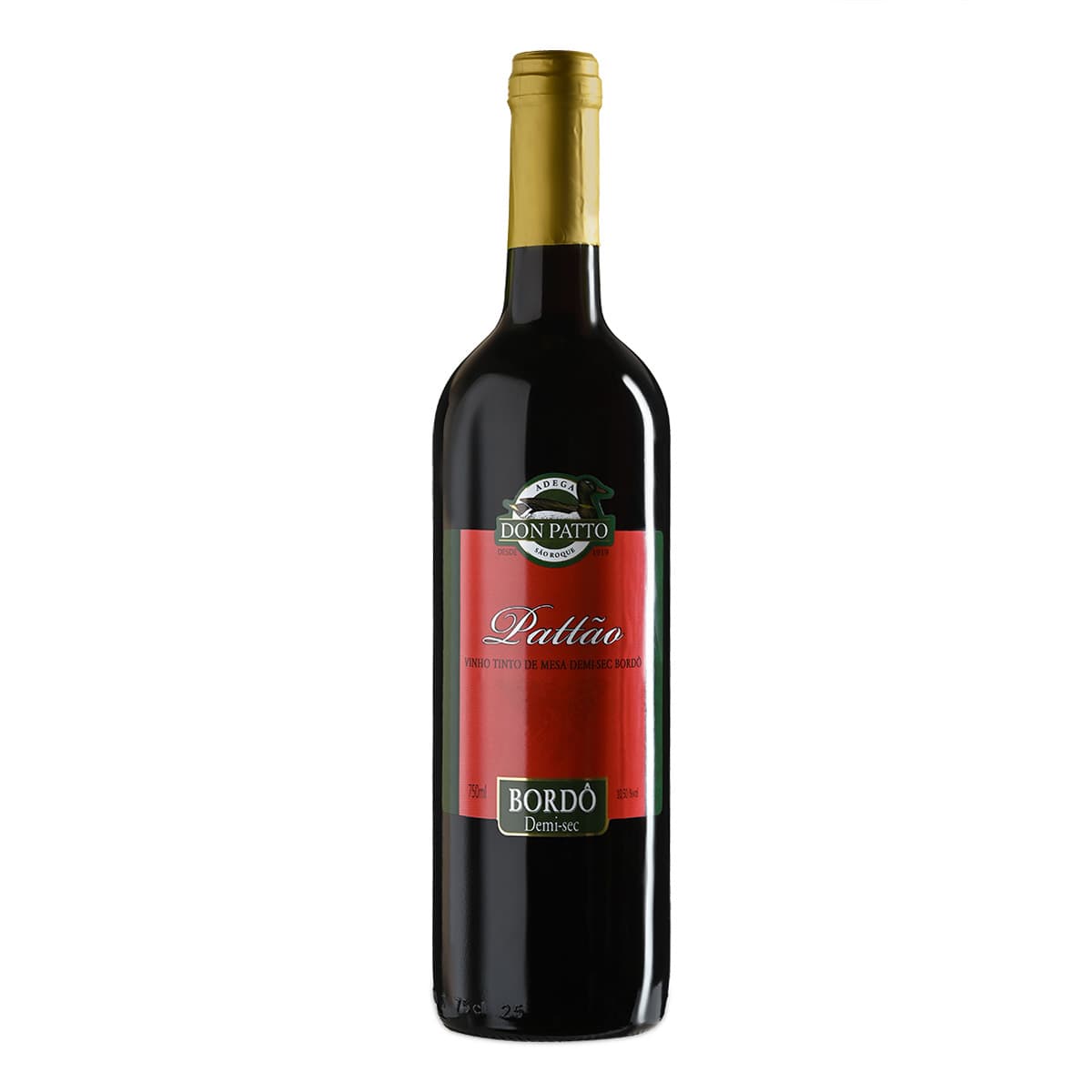 Vinho Tinto de Mesa Demi-Sec Pattão Bordô 750ml
