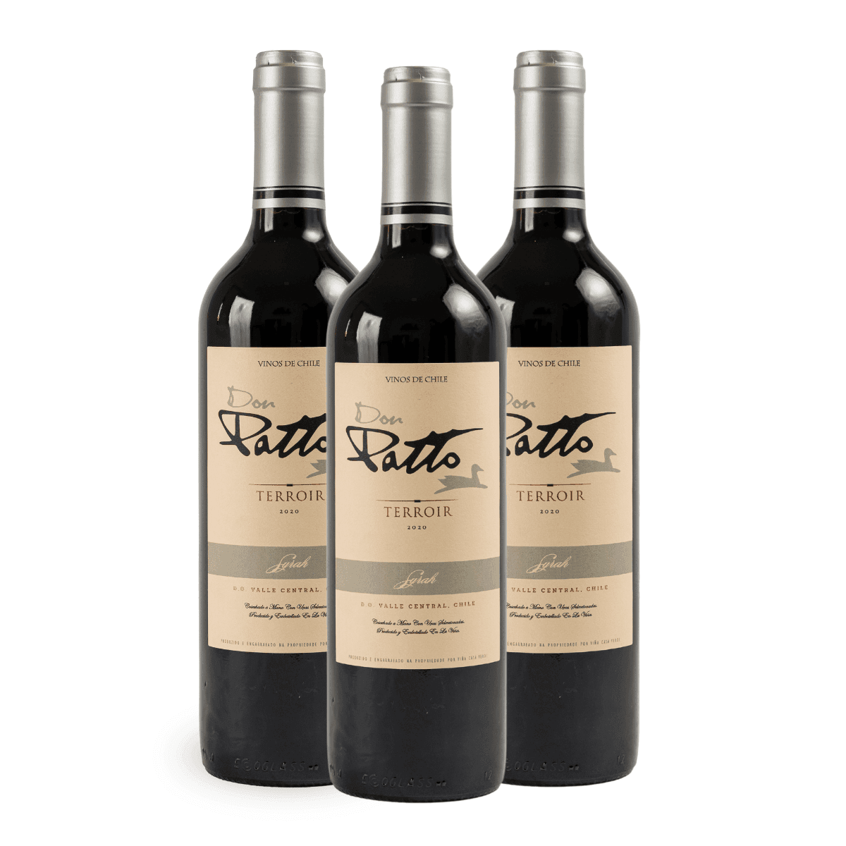 Kit 3 Tinto Seco Chileno Don Patto Terroir 750 ml